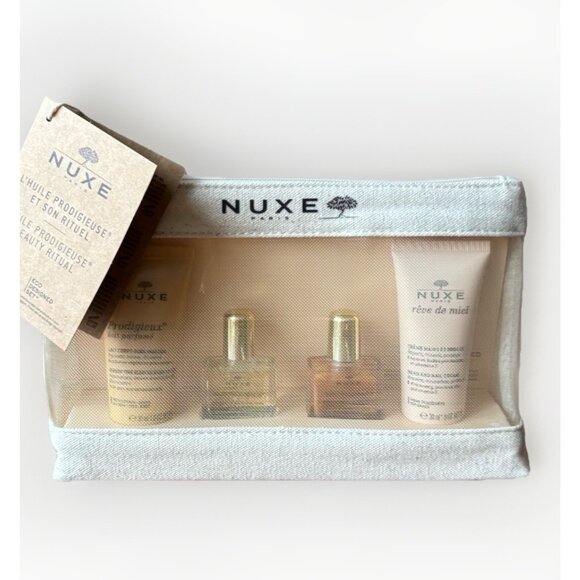 Nuxe Prodigieuse Kit 30ml Milk + 10ml Huile + 10ml Gold + 30ml Hand Cream Gift - Picture 1 of 8